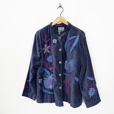 Indigo Moon Velvet Jacket Size