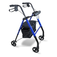 Lightweight rollator folding