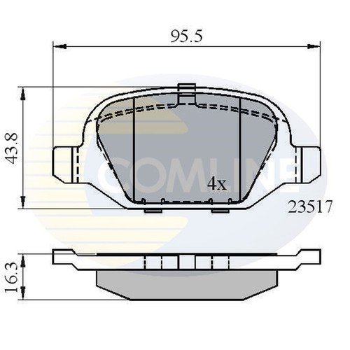 Brake pads set for - set,
