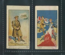 Malcolm Campbell EUROPEAN WAR SERIES x 2 different cards 1916 Scarce/Rare