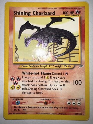 Pokemon shining charizard - shining, neo