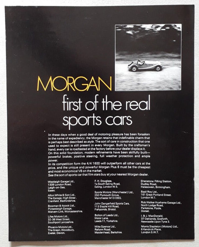 Morgan plus 8 brochure - morgan, /