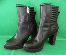 DKNY women's black leather
