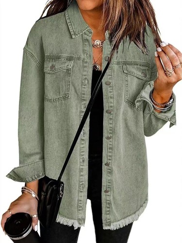 Women denim jacket oversized - women's,