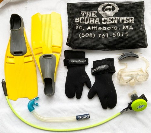 Scuba snorkel gear lot small - scuba,
