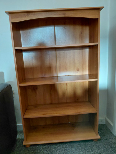 Bookcase with shelves - with, shelves.