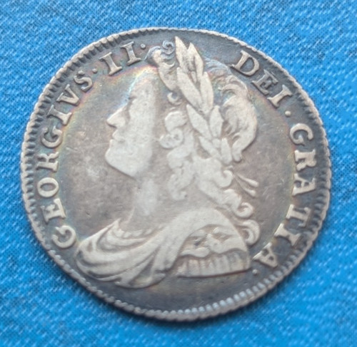 1735 sixpence george - -, rare