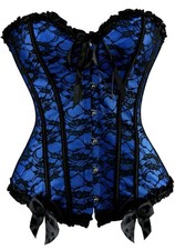 Blue Corset Costum, With Black