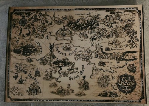 Zelda hyrule map - -, premium