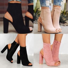 Women's Block High Heels Shoes