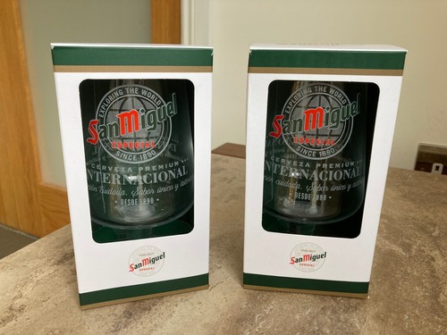 San miguel beer glasses - 2x,