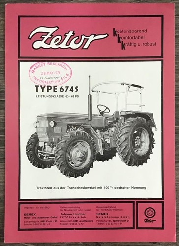 Zetor type 6745 - zetor, tractor