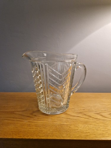Vintage pressed glass chevron - vintage, pressed-glass