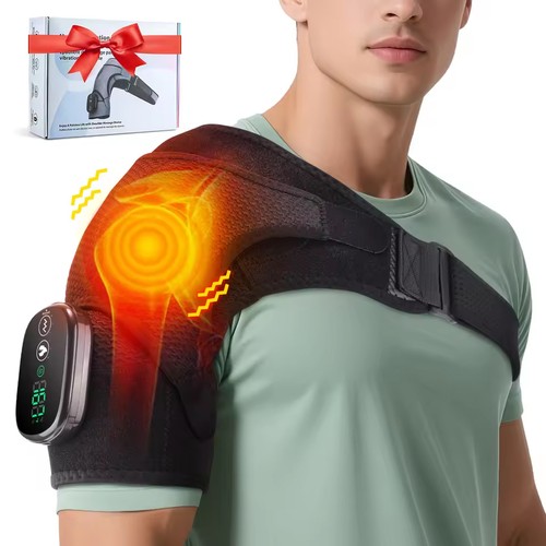 Heated shoulder brace - heated,