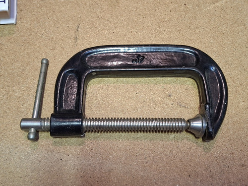 Vintage record g clamp - record, 4"