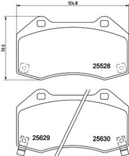 Brake pads 8DB 355 025-871
