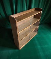 Antique solid oak low book