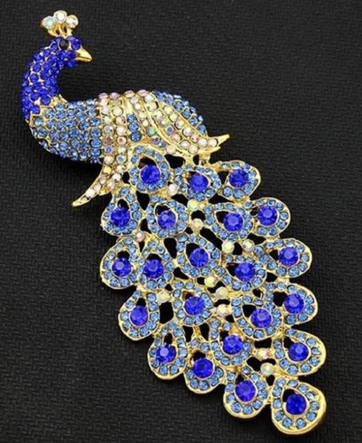 Vintage style large blue gold - vintage,