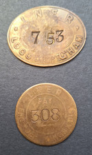 2 LNER Pay Checks. Locomotive Dept Grantham & Engineering Dept. Kings Cross Dis.