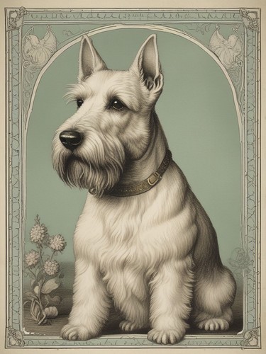 Scottish terrier vintage - scottish,