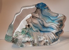 Crystal sculpture 'Poseidon' design Mats Jonasson Sweden (Maleras)