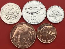 St Helena & Ascension 2022 20p 10p 5p 2p 1p Pence Coins set (1)