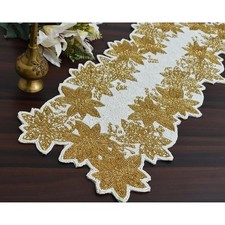 TBS White Golden Floral Design