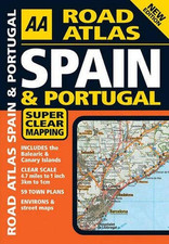 AA Road Atlas Spain and Portugal by AA Staff Paperback Book The Cheap Fast Free