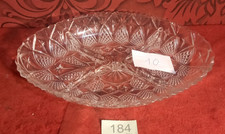 vintage Oval Glass Serving bowl , sauce tray , starters , crisps , snacks