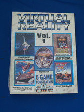 Atari ST Game Virtual Reality Vol 1 Boxed Manual Starglider 2 Stunt Untested