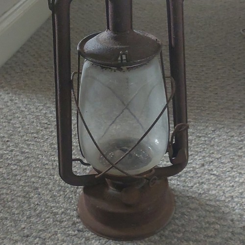 Vintage hanging oil lantern - hanging,