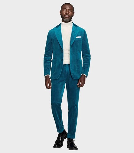 Dan john men teal velvet - dan, men's