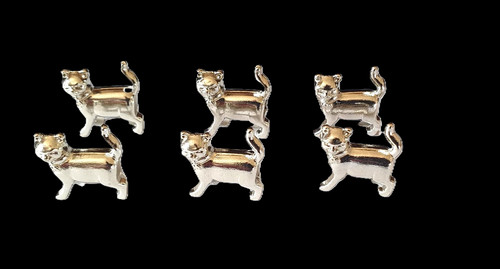 Cat metal monopoly tokens - ,