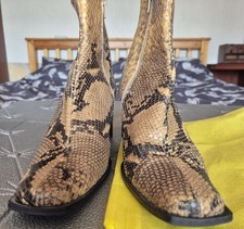 Snake skin boots size 39/6uk