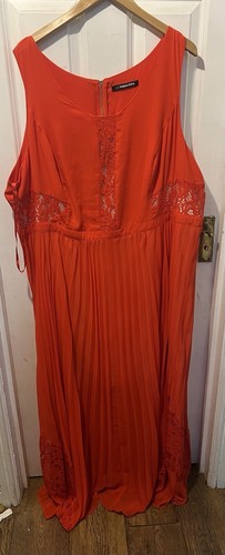 Fabulous red orange chiffon - fabulous,