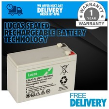 12V 7Ah Lucas Block Rocker Bluetooth iPA56B, iPA56C, iPA56C2 Replacement Battery