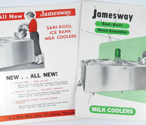 Lot vintage jamesway milk - vintage,