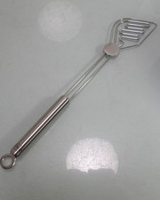 Rösle cooking spoon inclined round handle ring series stainless steel 31.5 cm