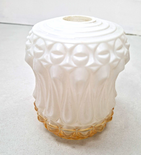 Vintage glass lampshade - 60's,