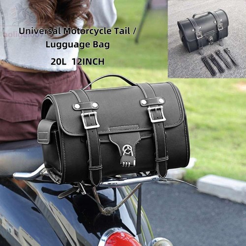 Black 20l motorcycle rear tail - 20l,