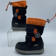 Toddler Kids Timberland Black & Orange Gore-Tex Snow Boots UK 5.5