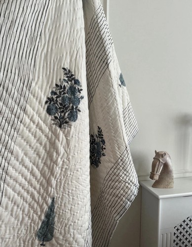 Hand block floral - block,