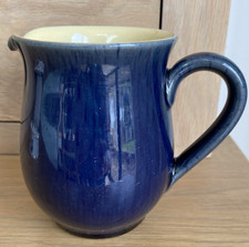 Blue Denby Stoneware Cream/ Milk Jug 1/2 pint