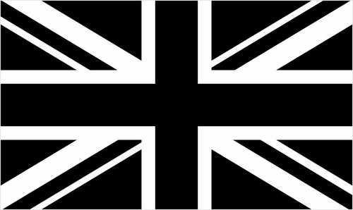 Union jack flag - 25x15cm, large