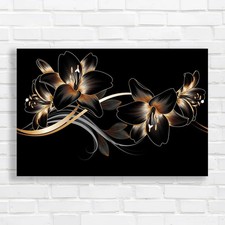 Abstract Flowers  Canvas Print