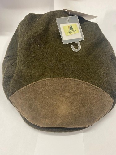 Hat flat cap moss green - green,