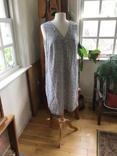New blue print linen mix - m&s,