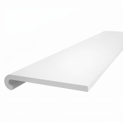 White upvc bullnose - white,