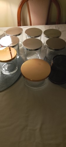 Glass jars with lids - with, for