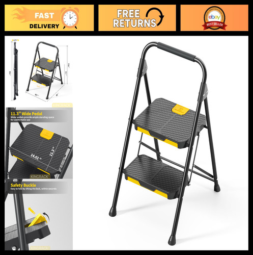Sturdy step ladder with - sturdy,